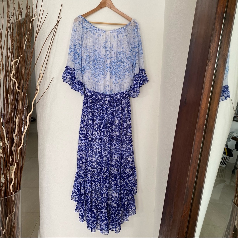Boston Proper Off-The  Shoulder Maxi Dress Size S